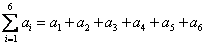 sigma notation