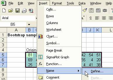 Bootstrap Sampling in Excel