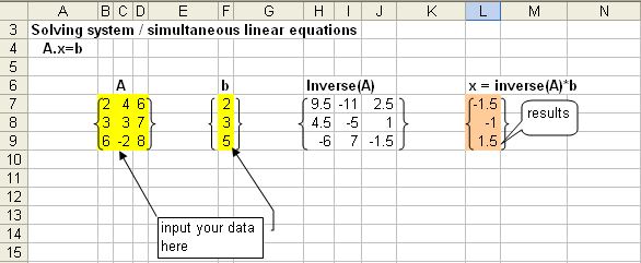 Solving linear equation