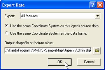 arcgis convert layer file to shapefile