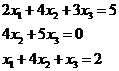 Solving System Linear Equations