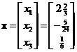 Solving System Linear Equations