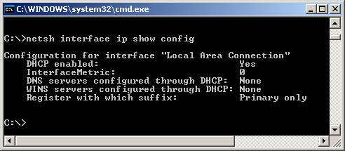 Using NETSH to switch between two LAN connections